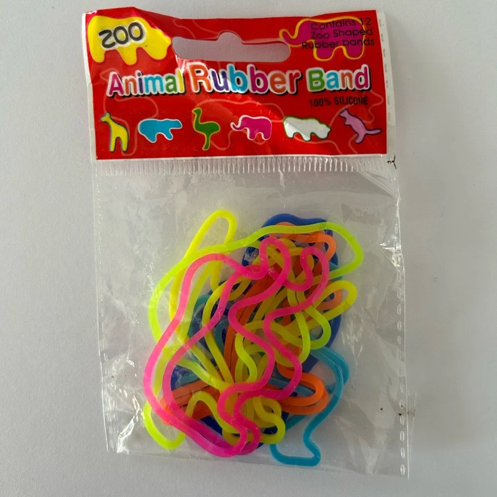 🦋 5/$25 - Y2K Zoo Animal Rubber Bands Bracelets from the 2000’s Silly Bandz